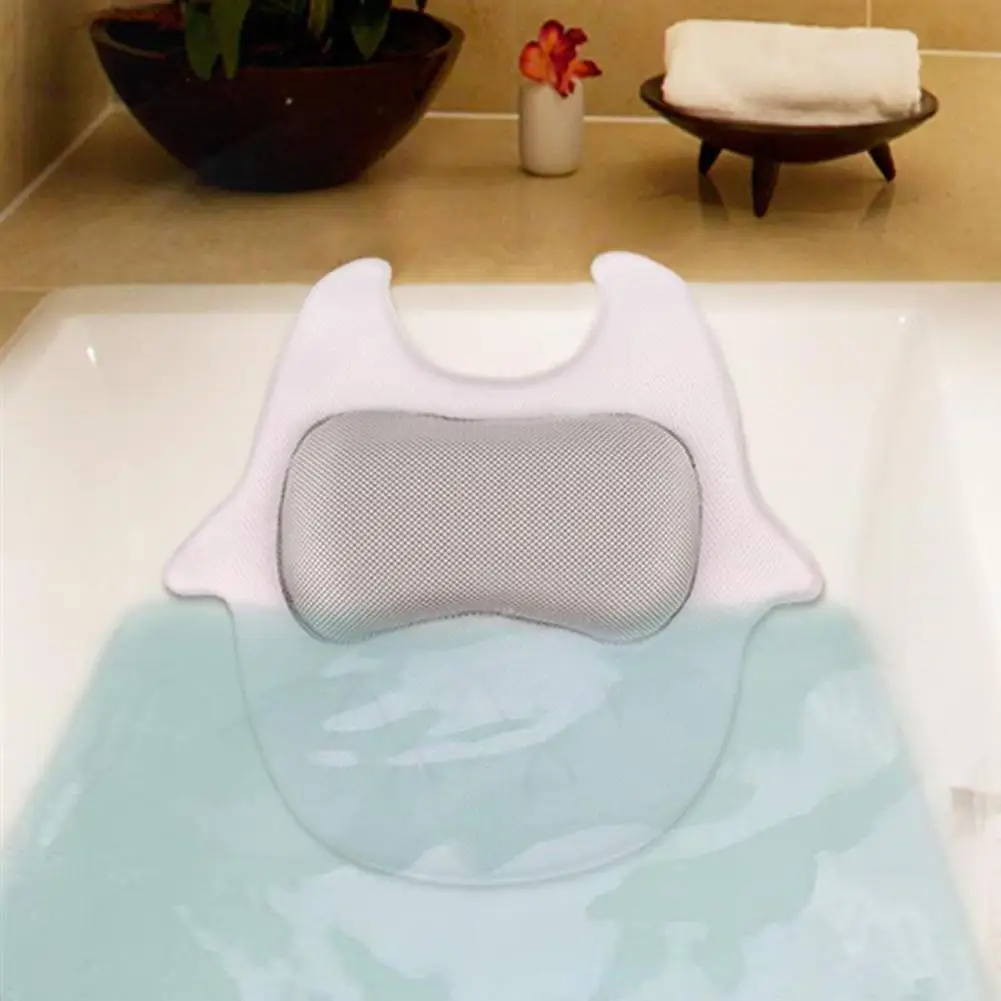 3D Pūce Vanna Spilvens Mīksts neslīdošs Vannas Spilvens Ūdensizturīgs Pagalvi Kakla Spilvenu Ar Atzveltni piesūcekni, Mājas Spa Viesnīcā