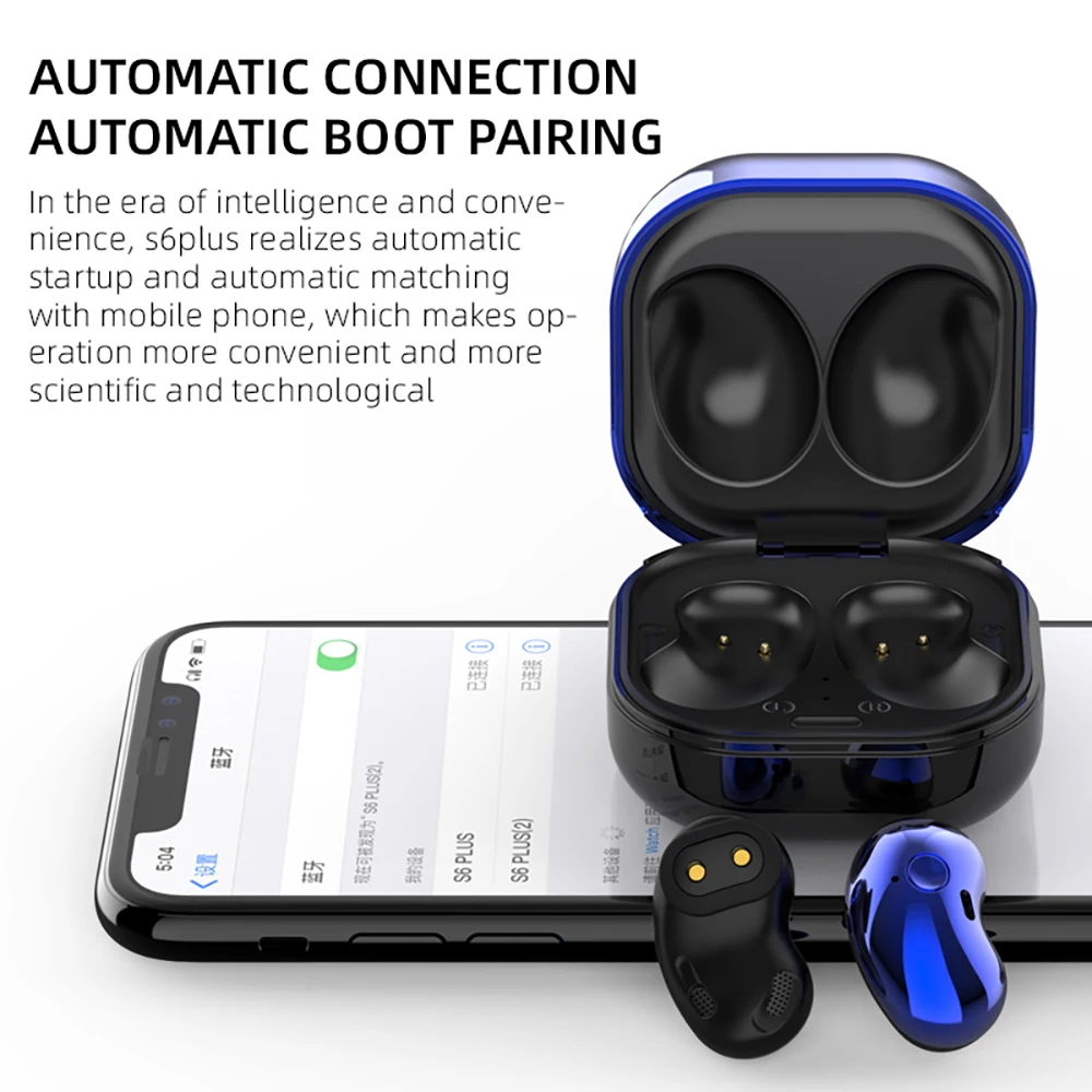 Jauns Mini Bluetooth Austiņas Bezvadu Bluetooth TWS 5.1 Austiņas 9D Stereo Pulksteņa Displejs Mikrofons LED Krāsu Ekrāns