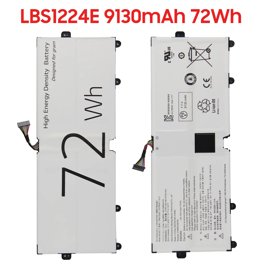 Oriģinālā Rezerves Akumulatoru 72Wh LBS1224E Par LG Gramu 13Z980 14Z980 15Z980 15Z990 17Z990 72Wh Portatīvo datoru Baterijas