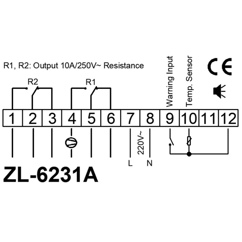 LILYTECH ZL-6231A, Inkubators Kontrolieris, Termostats ar Daudzfunkcionālu Taimeri