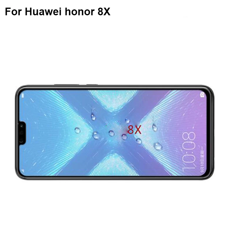 9H Ultra-plānas rūdīta stikla Huawei Honor 8XMax 8 X MAX 8X 8 X Pilnībā segtu ekrāna aizsargs aizsardzības stiklu plēves