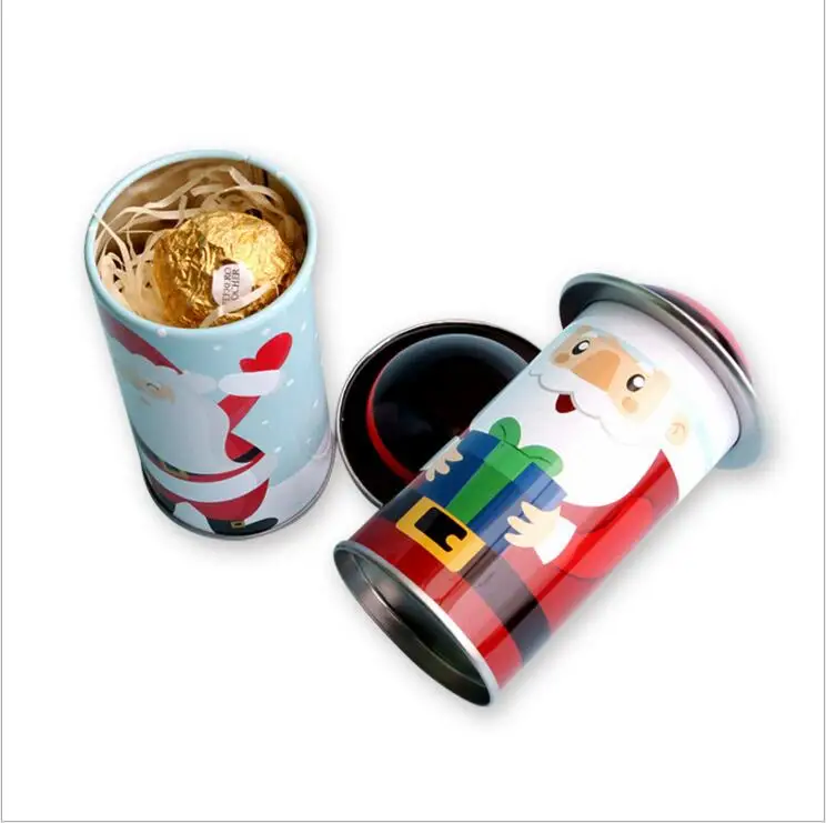 15pc/daudz Ziemassvētku Dāvanu Tin Tin Box dāvanu komplekts Roku cepumu kaste Šokolādes lietā Ziemassvētku Uzglabāšanas kaste