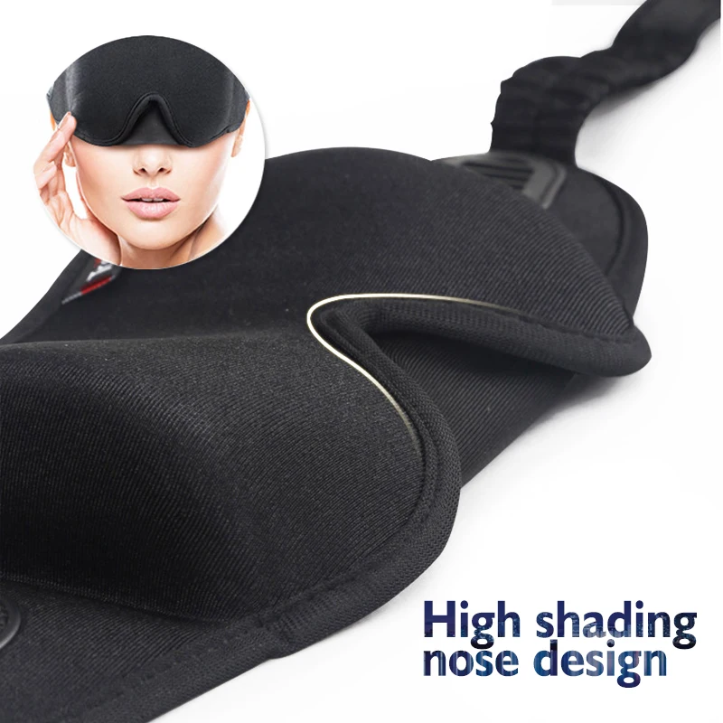 3D Elpojošs Dabisko Miega Acu Maska Ceļojumu Miega Atpūtas Eyeshade Portatīvo Biroja EyePatch Āra Ceļa Guļ Segtu Acis