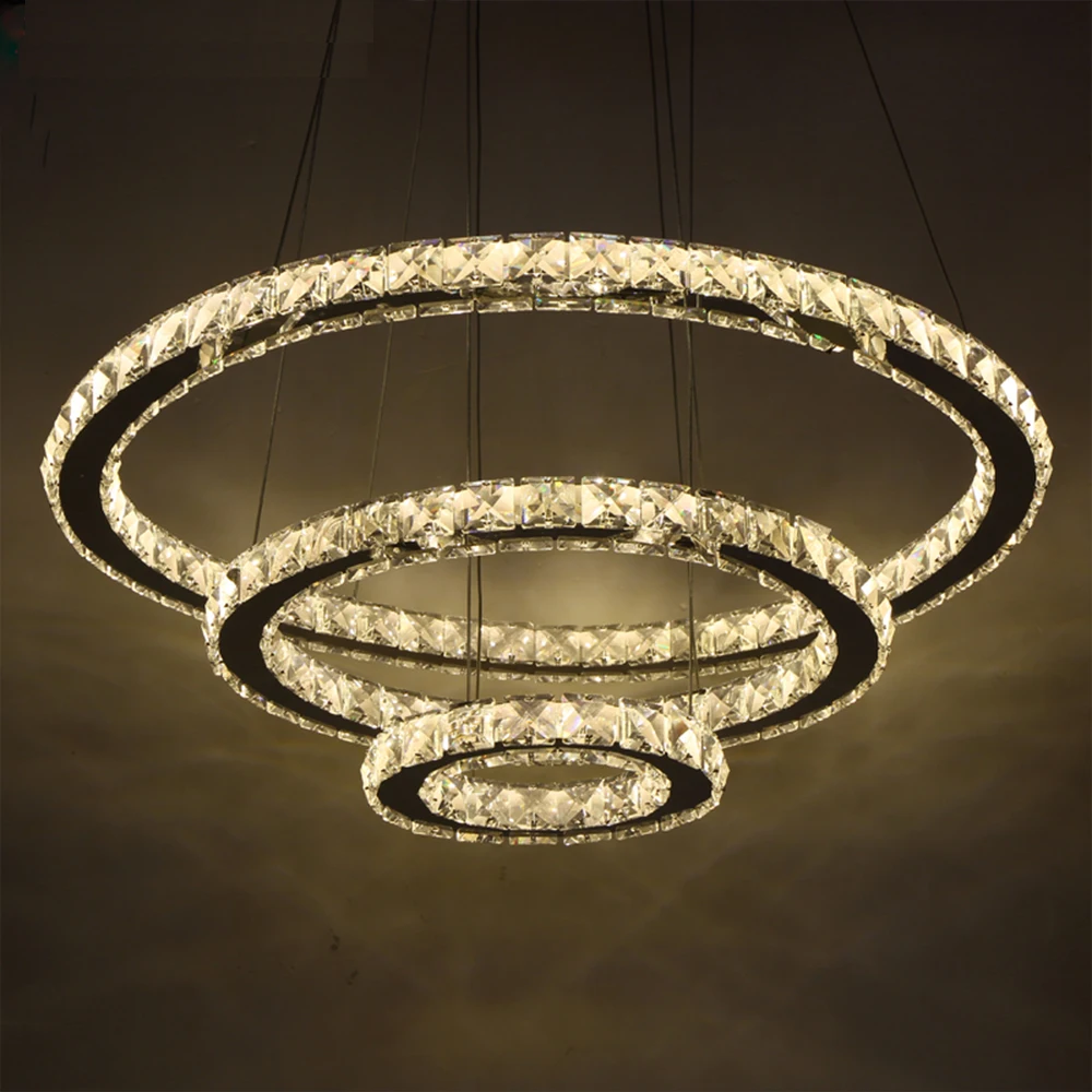 Mūsdienu LED Kristāla Lustras Gaismas Lampas Dzīvojamā Istabā Cristal Spīdumu Lustras Apgaismojums Kulons Karājas Griestu lampas