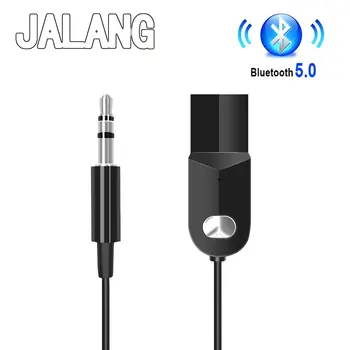 Automašīnas Bluetooth AUX Adapteri Mic Brīvroku ierīces Komplektu un Dongle Uztvērēju, USB, 3,5 mm Jack 3.5 mm Bezvadu Audio Kabelis Radio Runātājs Stiepli