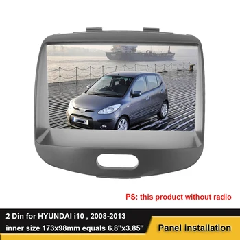 178*98mm 2 Din Auto Radio Fascijas Par Hyundai I10 2008. - 2013. gadam Stereo Karkasa Paneļu Dash Uzstādīšana Bezel Apdares Komplekts