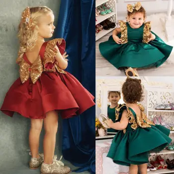 AU Princese Bērniem, Baby Girl Dress Puse Balli Kāzu Līgavas Kleita Formālu Kleita