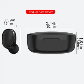 A6S Bezvadu Bluetooth 5.0 Austiņas Ciparu Displejs Uzlādēšanas Bin Sporta Austiņas In-ear Austiņas Mini Bezvadu Austiņas