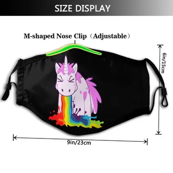 Unicorn Mutes, Sejas Maska Unicorn man Vemt Rainbows Sejas Maska Smieklīgi Modes ar 2 Filtriem Pieaugušo