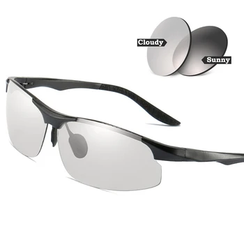 2019 Modes Photochromic Polarizētās UV400 Saulesbrilles, Vīriešu, Sieviešu, Saules Brilles Autovadītājiem, Vīriešu Nakts Braukšanas Zvejas Brilles