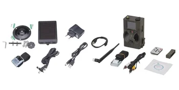 Suntek HC300M Skautu Medību Kamera, GPRS, MMS Digital Black Centrālās Taka Kameru Saules Bateriju Panelis