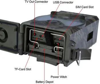 Suntek HC300M Skautu Medību Kamera, GPRS, MMS Digital Black Centrālās Taka Kameru Saules Bateriju Panelis