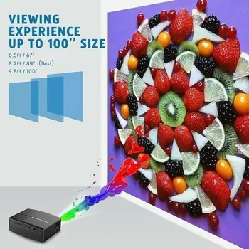 1080P 3D 4K HD LED Projektors Mājas Kinoteātra Kino Android/IOS JR Piedāvājumi
