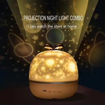 Projektors Nakts Gaisma ar Mūziku Lodziņā un 6 Projekcijas Filmas 360 Rotācijas Zvaigžņotās Debess Projektoru Lampas Bērniem, Guļamistaba, Bērnistaba Dec