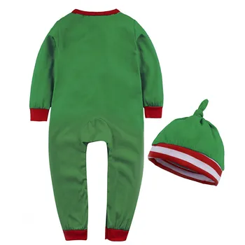 Jaundzimušo Ziemassvētku Ziemassvētki Drēbes bērniem Ziemassvētku Romper Kostīms, Cepure, Apģērbs Toddler Karikatūra Apģērbu Komplekti Bērnu Apģērbu Komplekti