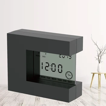 Elektronisko Darbvirsmas LCD Kalendārs, Modinātājs ar Istabas Termometru & Count Down Virtuves Taimeris, lai mājas biroja galda skatīties