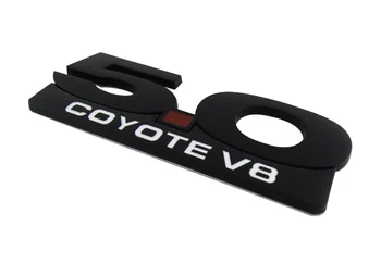 Auto auto Black 5.0 Coyote V8 2011. -. gadam Mustang GT Fender Emblēmas Nozīmīti, Uzlīmi