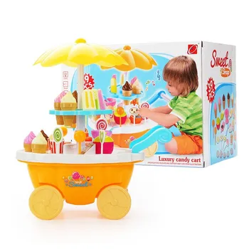 [Smieklīgi] Spēlēt Mājas Spēles Virtuves Rotaļlietas elektronisko Konfektes, saldējums konfekte mazumtirdzniecības Sport auto ar gaismu, mūziku, rotaļlietas, bērnu meitene dāvanu