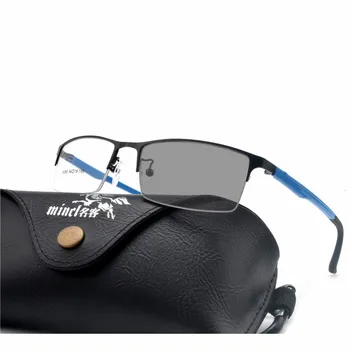 2018 Saule photochromism Kvalitātes Multifokāla lēcas Lasīšanas Brilles Vīriešu Modes Progresīvās Brilles Laukumā dioptriju brilles FML