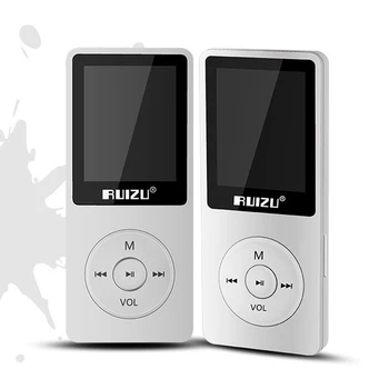 Sākotnējā RUIZU X02 MP3 Atskaņotājs 8GB Portatīvo Mūzikas Lossless Audio Atskaņotājs ar Ekrānu Atbalsts FM Radio Ierakstīšanas,E-Grāmatu,Pulksteni