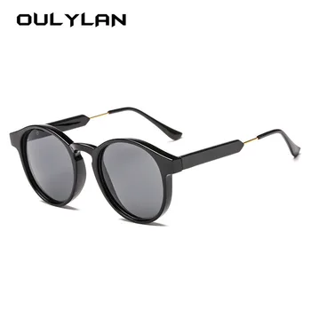 Oulylan Vintage Mazo Saulesbrilles Sieviešu, Vīriešu Zīmolu, Dizainu, Apaļas, Saules Brilles Vīriešu Retro Drošas Braukšanas Brilles Toņos Unisex Brilles