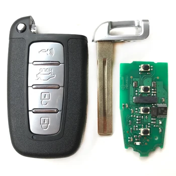 4 pogas, Auto Tālvadības atslēgu Hyundai Sonata Genesis Equus Veloster 2009-Par Hyundai I30 IX35 433MHz Smart atslēgu ar Čipu