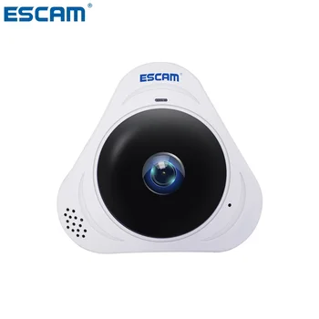 ESCAM Q8 HD (960P 1.3 MP 360 Grādu Panorāmas Monitors Zivsacs 