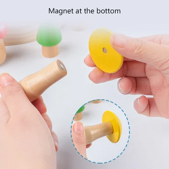 Bērniem Magnētisko Pievilcību, Sēņu Dzenis Nozvejas Tārps Puzzle Spēle Agrīnās Izglītības Rotaļlieta Izlūkošanas Attīstīt Rotaļlietas