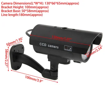 Āra Iekštelpu Viltus Drošības Uzraudzības Lelles Kamera Nakts CCTV Ar LED Gaismas