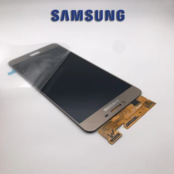5.7 ORIĢINĀLU Jauno SUPER AMOLED LCD Displejs priekš SAMSUNG Galaxy C7 LCD Displejs C7000 Touch Screen Digitizer Nomaiņa