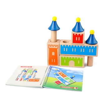 8Pcs/Komplekts Bērniem DIY Komplektē Celtniecības Pils Bloki Agrīnās Izglītības Puzzle Rotaļlietas