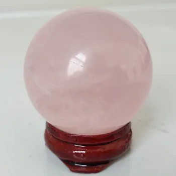 40mm dabas rozā kvarca kristāla bumbu mājas apdare bumbu un svētku puse izrotājumu rozā kvarca akmeņu dziedināšanas crystal