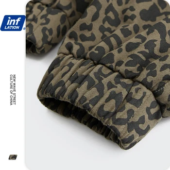 INFLĀCIJA High Street Leopard Sweatpant Vīriešiem Streetwear 