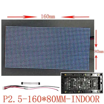 Iekštelpu P2.5 RGB LED matricu LED displeja modulis valde