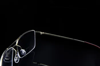 Augstas Kvalitātes Tīra Titāna Brilles Rāmis Vīriešu Pusi Loka Briļļu Rāmji Izmēģinājuma recepšu brilles Skaidrs, Objektīvs