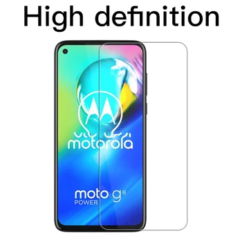 1-3 Gab Pilns Rūdīta Stikla Motorola Moto G8 Jauda 6.4 Ekrāna Aizsargs 2.5 D 9h rūdīts stikls Moto G8 Strāvas Aizsardzības Plēves