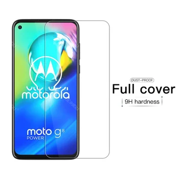 1-3 Gab Pilns Rūdīta Stikla Motorola Moto G8 Jauda 6.4 Ekrāna Aizsargs 2.5 D 9h rūdīts stikls Moto G8 Strāvas Aizsardzības Plēves