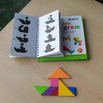 Magnētiskā Tangram Puzzle Board Spēles Smieklīgi Ceļojumu Puzzle Spēle Bērniem Dāvanu