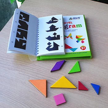 Magnētiskā Tangram Puzzle Board Spēles Smieklīgi Ceļojumu Puzzle Spēle Bērniem Dāvanu