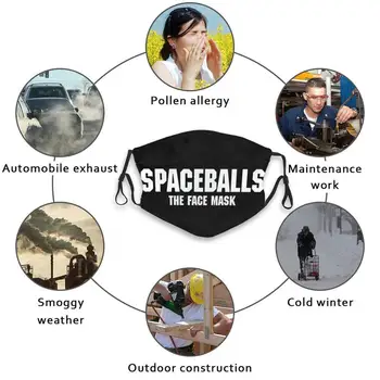 Spaceballs Sejas Maska Modes Drukāt Atkārtoti Smieklīgi Pm2.5 Filtru Mutes, Sejas Maska, Sejas Maska Spaceballs Spaceballs
