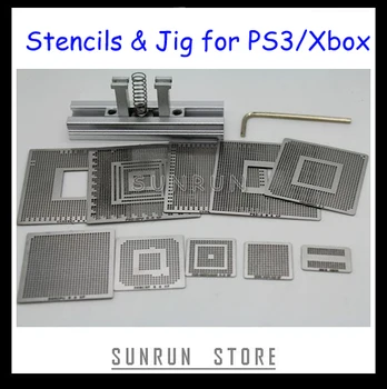 Vislabāk pārdotā PS3 XBOX Reballing Komplekts ar 10PCS Tiešo Apkures Reballing Trafareti + 1GB Siltumu Tieši Reballing Stacijas Spīļierīču