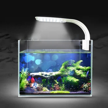 Akvārija Gaisma Zivju Tvertnes Stādīt Akvārijā 10W LED Gaismas, Akvāriju LED Apgaismojums Anti-Miglas Clip-On Luces Gaismas Laternu Lampas