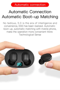 Sākotnējā E6S Bluetooth Austiņas Redmi Airdots Bezvadu Earbuds 5.0 TWS Austiņas Trokšņu Slāpēšanas Mikrofons iPhone Android