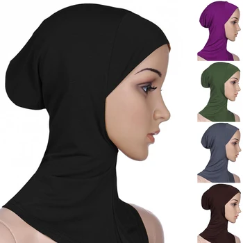 Sieviete Regulējams Super Elastību Mīksts Modāla Materiāls Musulmaņu Hijab Elpojošs Sviedri Absorbcijas Anti Jutīga Atsevišķa Iepakojuma