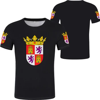 CASTILLA Y LEON modes 2020. gadam Atdzist Jaunu T-kreklu valladolid t-krekls drukas karogu vārdu salamanca burgos zamora top sports īsām piedurknēm