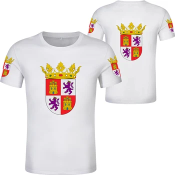 CASTILLA Y LEON modes 2020. gadam Atdzist Jaunu T-kreklu valladolid t-krekls drukas karogu vārdu salamanca burgos zamora top sports īsām piedurknēm
