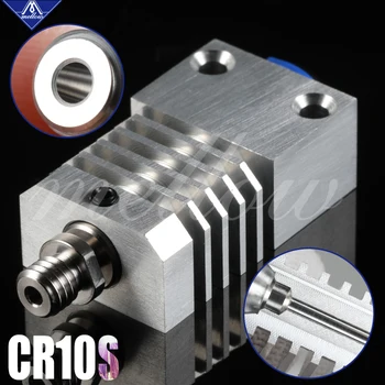 Uzlabot Trekns augstākās Kvalitātes Cr10s Pro Visas Metāla Titāna Siltuma Pārtraukuma alumīnija Heatsink Komplekts 3D Printeri Cr-10s Pro Hotend