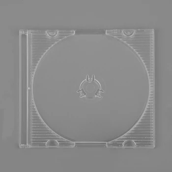 Komplekts 50gab 3 Collu 8CM Portatīvo Pārredzamu CD Gadījumā, Standarta Izmēra DVD, CD Lietas Turētāju Uzglabāšanas Grūti Kaste