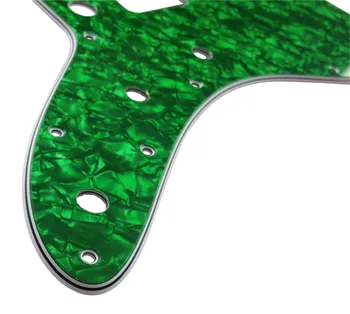 Pleroo Custom Ģitāru pickgaurd - MUMS Jazzmaster stila Ģitāra pickguard Nomaiņa , 4 Kārtu Zaļā Pērle
