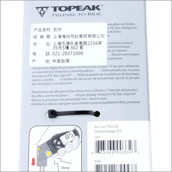 Topeak GTĪ-02 Road Bike, Elektroniska Riepu Spiediena Mērītājs Digitālais SmartHead Biycle Riepu Sūkņu Platums MTB Riepu Spiediena LCD Displejs
